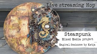 Livestream Youtube Hop  Steampunk Inspiration- Magical Seahorse