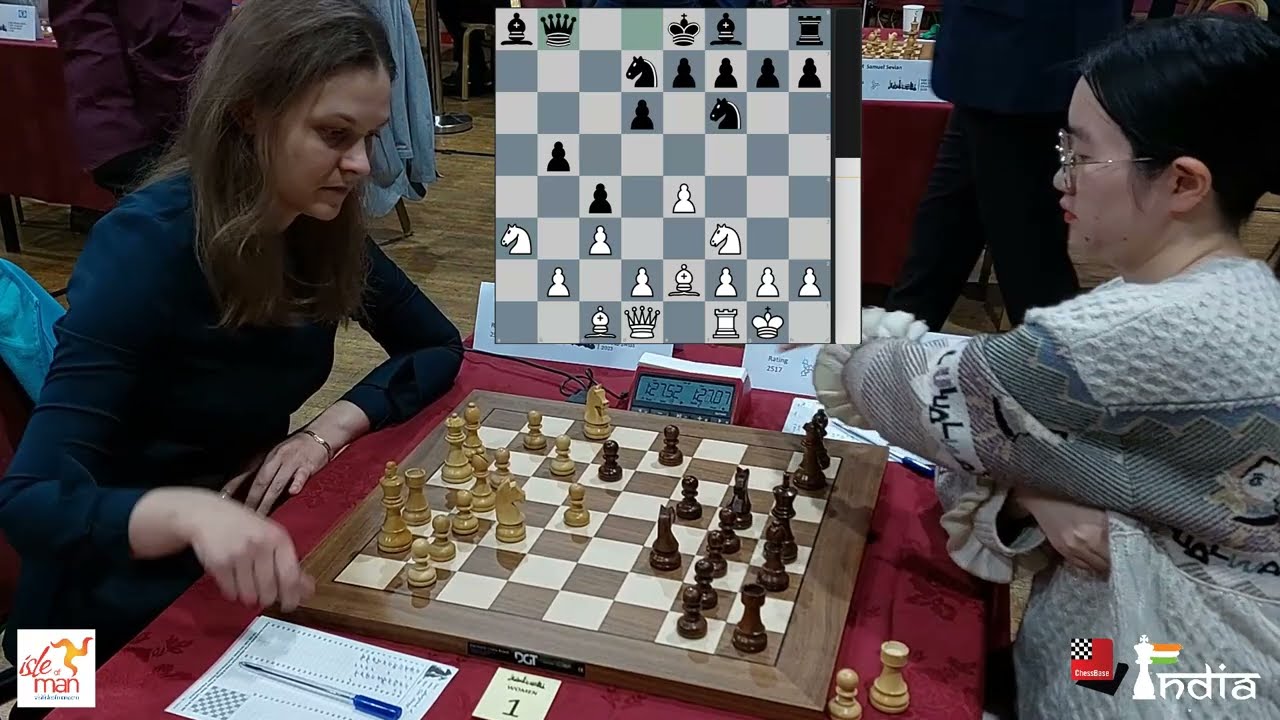 Kosteniuk delivers the Knight and Bishop checkmate against Koneru with 12 seconds on the clock!