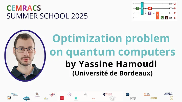 CEMRACS 2025 - Optimization problem on quantum computers - Part1