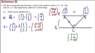 Vectors Exam Style Question 8