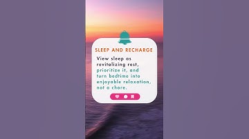 Rest is essential for a vibrant life! Prioritize quality sleep to recharge your body & mind. #shorts