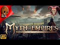 Myth of Empires ПВП сервер Трудовые будни в клане Стрим 4К Прохождение #21