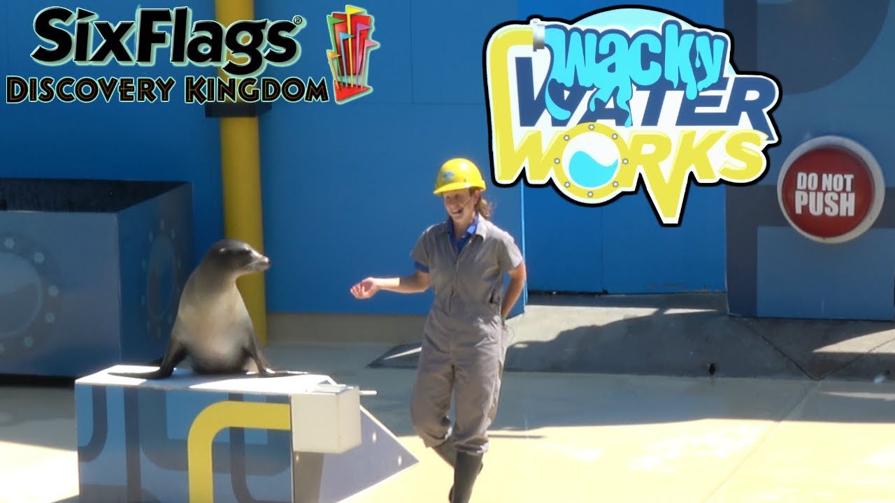 (4K) Aquaped Wacky Water Works FULL Show (Six Flags Discovery Kingdom)