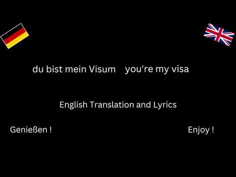 RebellComedy - Du Bist Mein Visum  English version | Lyrics