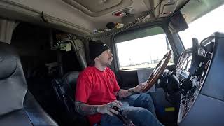Flat Top Peterbilt 389 - Trucking to Utah - Straight Pipes and Jake Brakes