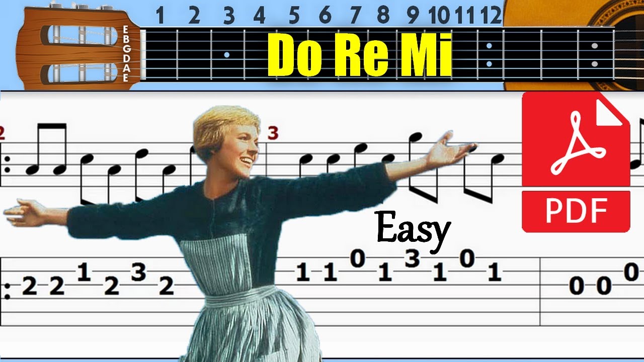 The Sound of Music - Do Ré Mi Guitar Tab Chords - Chordify.