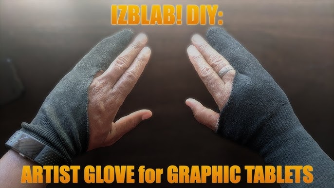 2 Pairs Drawing Glove Artist Glove Tablet Digital Art Glove Two-finger  Sketch Glove 