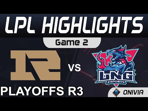 RNG vs LNG Highlights Game 2 LPL Summer Playoffs R3 2021 Royal Never Give Up vs LNG Esports by Onivi