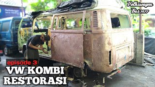 Proses Restorasi Vw Kombi 77 Ep3  95 Pengelasan Selesai  Vw Bus
