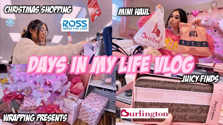 VLOG: preparing for Christmas, wrapping presents, going shopping, mini hauls, & Dallas trip