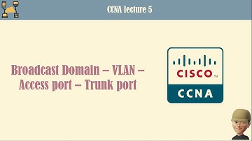 CCNA essentials | Broadcast Domain – VLAN – Access port – Trunk port | Lecture 5