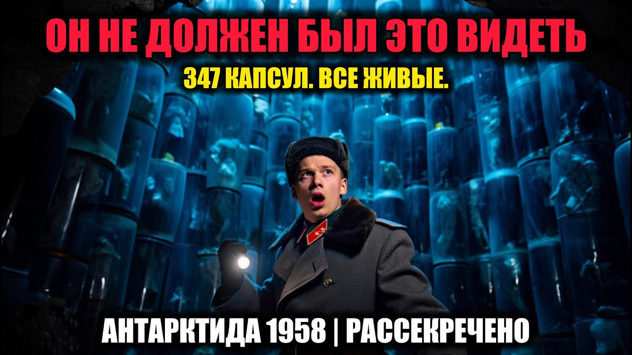 Архив КГБ слили в сеть. Корабль подо льдом Антарктиды. Существа внутри живы.