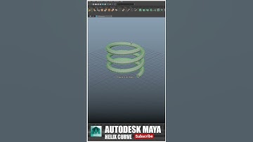 Helix Curve in Maya | #shorts #ytshorts #tutorial