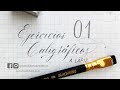 Ejercicios para mejorar la práctica caligráfica 01