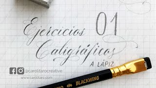 Ejercicios para mejorar la práctica caligráfica 01