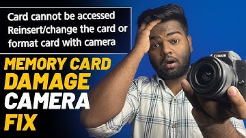 Card Cannot be Accessed Reinsert/Change the Card or Format Card with Camera | Fix Memory Card Camera
