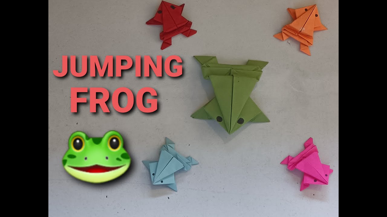 How to make paper Jumping Frog YouTube