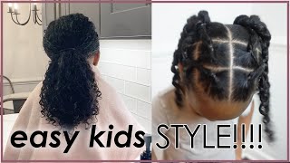 Easy Weekly Hair Style!  | Kids Natural Hair Routine Part 2