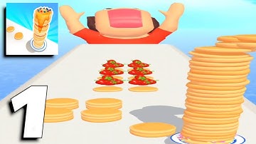 Pancake Run - All Levels 1-7 Gameplay Part 1 (Android, iOS)