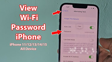 How to view saved wifi password on iphone