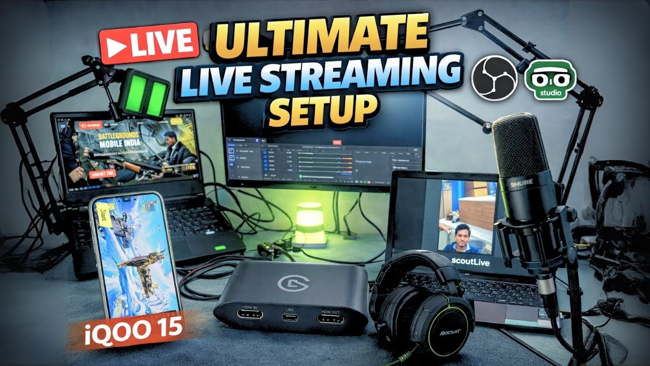 Best Live Streaming Setup 2025 | iQOO 15 + Elgato + Type-C Hub | Pro YouTuber Setup