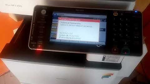Ricoh Aficio MP C4502 ¿Como reset?