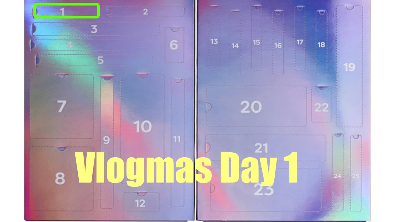 Unboxing the profusion advent calendar vlogmas day1