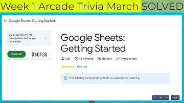 Google Sheets: Getting Started | GSP469 | Solution