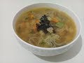 Soupe chinoise légère  poulet et crevette, healthy facile et rapide/الشوربة الصينية