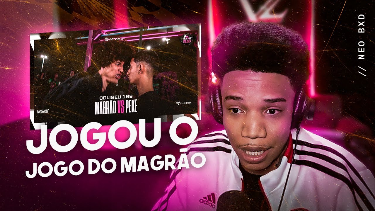 (CLIMA QUENTE 🔥) MAGRÃO X PEKE - BATALHA DO COLISEU - NEO REAGE