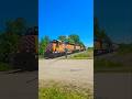 ITHACA CENTRAL RAILROAD ITHR101 SOUTHBOUND TRAIN IN SPENCER NY AT THE HIGH SCHOOL RAILROAD CROSSING