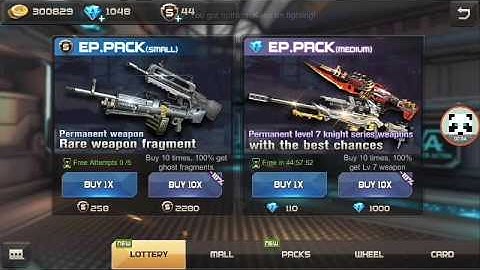 Crisis Action - Medium Lottery (unlucky to get knight weapon)