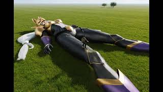 Skating on Sakuyamon from Digimon Tamers