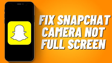 How To FIX Snapchat Camera Not Full Screen (2023)