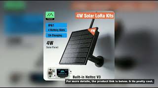4W Solar LoRa Node Install Battery Heltec LoRa32 V3 868 915Mhz Outdoor IP66 Waterproof LoRaWAN Mesht