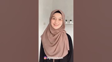 Tutorial Hijab Pashmina Tali Tanpa Jarum | Tutorial Pashmina Tali Menutup Dada #SHORTS