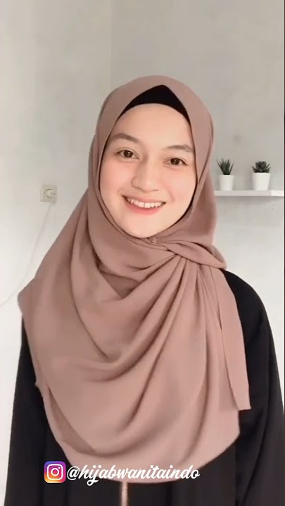 Tutorial Hijab Pashmina Tali Tanpa Jarum | Tutorial Pashmina Tali Menutup Dada #SHORTS