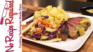 Curry Spiced Steaks with Chutney - A Green Chef Review from NoRecipeRequired