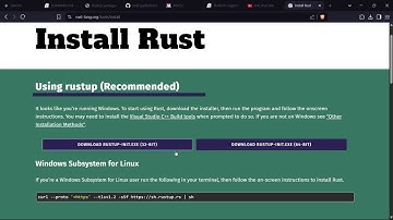 Setup Rust on windows without installing Visual Studio IDE!