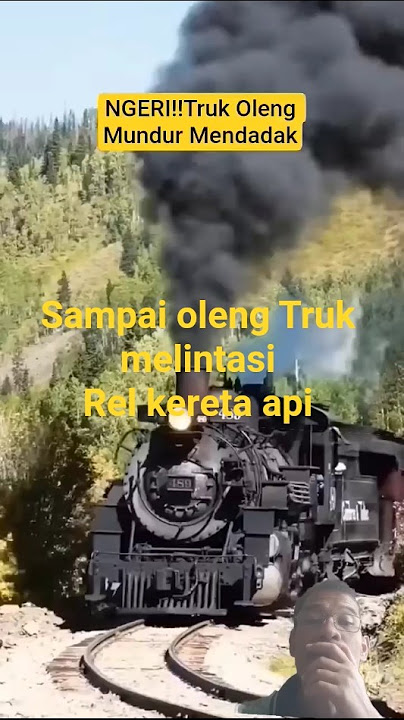 Mengerikan mobil truk melintasi rel kereta api #automobile #keretaapi #kecelakaan #trukoleng #car