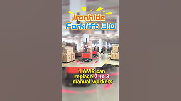 What happens when 3 AMR forklifts work together?