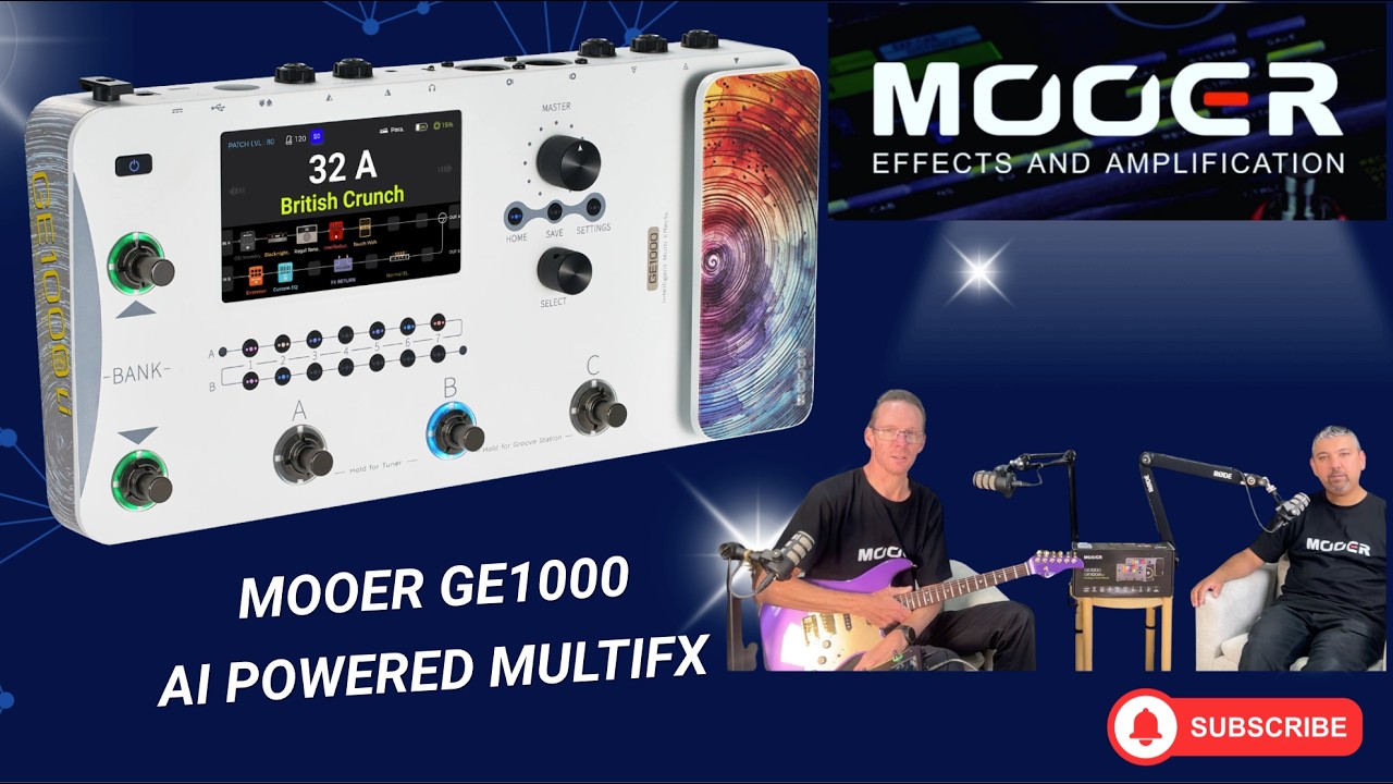 Mooer GE1000 Ai MultiFX Pedal - Only MultiFX you'll ever need!