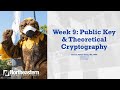 Week 9: Public Key & Theoretical Cryptography Fundamentals π