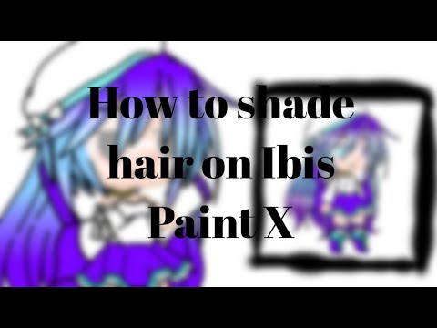 How to shade hair using Ibis Paint X (Gacha Club) - YouTube