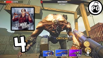 Huge Mechanical Zombie Boss in Ch 4 🧟‍♂️ Zombie State: Roguelike FPS - Gameplay Walkthrough |Part 4|