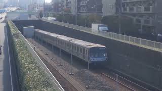 【横浜市営地下鉄】坂を上る3000R形3391編成