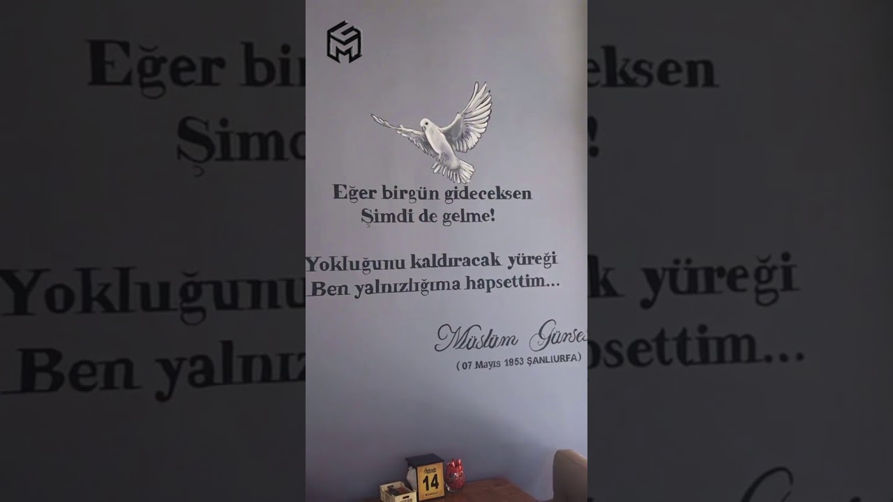 Müslüm Gürses anısına duvara yapılan resim YouTube Müslüm Gürses anısına duvara yapılan resim YouTube