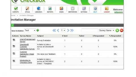 Checkbox Survey Invitations