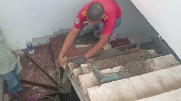 CÁCH ĐÓNG ĐÁ HOA CƯƠNG CẦU THANG CHIẾU NGHỈ XÉO , HOW TO CLOSE THE BEAUTIFUL STANDARD STANDARD STONE