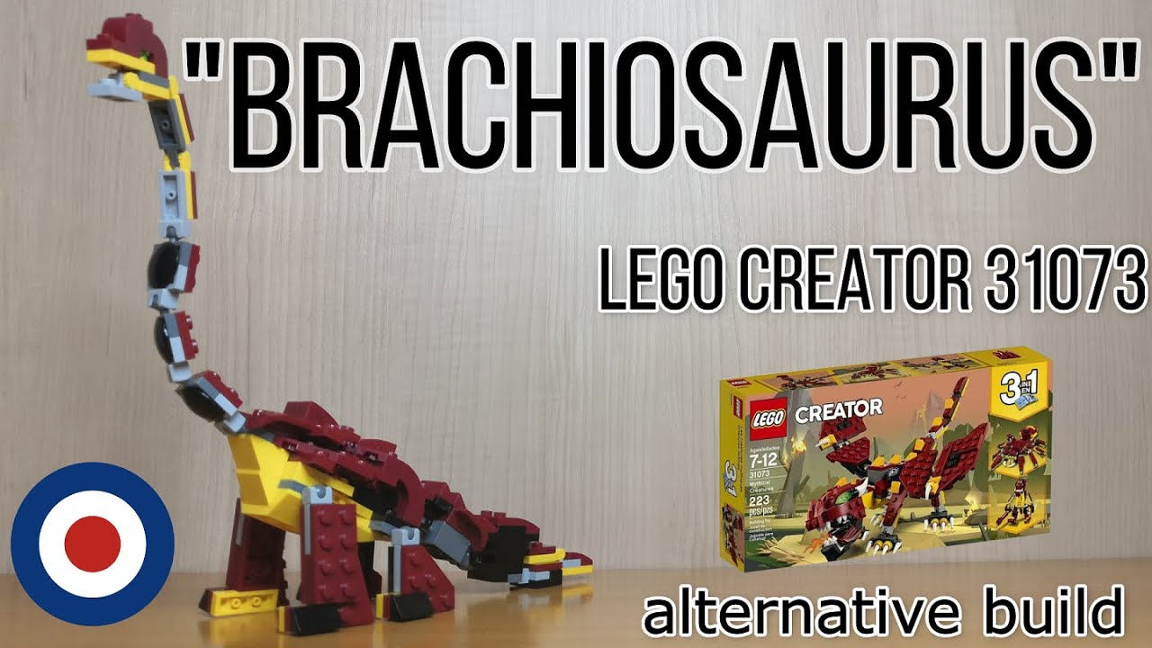 LEGO Creator 31073 Alternative build tutorial  BRACHIOSAURUS、レゴクリエイター31073をブラキオサウルスに組み替え
